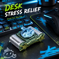 Jouet Fidget Spinner Design Tank Portable Anti-Stress Décoration de Bureau Cadeau