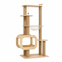 Arbre à chat tout-en-un avec capsule spatiale, tour pour chat d'intérieur pour chats grands et petits
