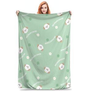 Manta de Franela Floral, Manta para Siesta, Resistente a la Decoloración, Ligera, para Cama, Sofá, Sillón, Impresión Personalizada, OEM, ODM, YH-MT-111 - Product Image 2