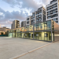 SKYLINE Casa Portátil de Rápida Construcción y Montaje, Casa Contenedor Plegable, Panel Sándwich de Madera y Acero, Oficina Moderna, Hotel