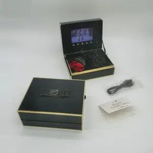 Роскошная черная видео коробка оптом высокое качество модный дизайн 4,3 дюймов ЖК-экран Подарочная коробка для свадебного приглашения