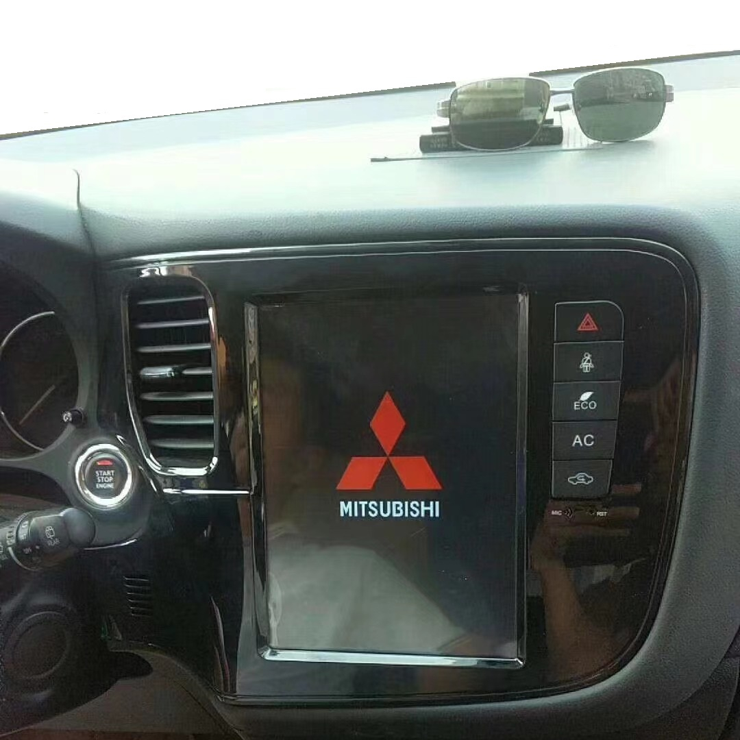 Android 9.0 6core 4gb araba Mitsubishi Outlander için Gps navigasyon 2014-2018 kafa ünitesi multimedya oynatıcı otomobil radyosu bant kaydedici