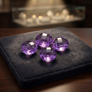 Gopika - Piedras Preciosas Sueltas de Amatista Natural de Buena Calidad, Corte Briolette, Facetadas en Color Morado, 7 mm, de la India, para la Fabricación de Joyas al por Mayor - Product Image 4