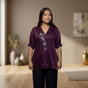 เสื้อเชิ้ตทรงปกติหรูหราสำหรับผู้หญิงออกแบบมาเพื่อสวมใส่สบายในชีวิตประจำวันและในสำนักงานซื้อโดยตรงจากผู้จำหน่าย - Product Image 2