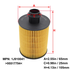 Filtro de aceite de motor al por mayor Fabricación de alto rendimiento filtro de aceite de coche de la mejor calidad 650061 650221 para Opel para Chevrolet Cruze - Product Image 5