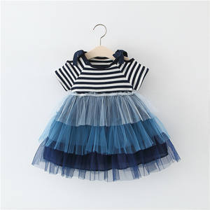 Robe de danse tutu pour enfants en coton à manches courtes, vêtements de fête, vêtements pour bébés filles, achat en ligne pour enfants - Product Image 1