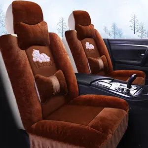 5-seater car seat cover autumn and winter season universal size luxury car seat cover plush warmth
