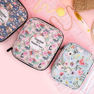Portable bricolage pull <span class=keywords><strong>aiguille</strong></span> Crochet crochet ensemble sac de rangement accessoires de couture pour débutants - Product Image 1