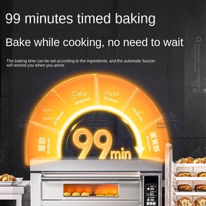 Four Électrique Commercial Grande Capacité, Four de Cuisson avec Réglage de Température 400°C, Fenêtre Double Couche, Intelligent et Multifonctionnel - Product Image 2