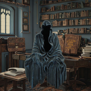 Statue de la Mort noire 2025, robe émouvante, figurine de bureau en résine <span class=keywords><strong>Nightcrawler</strong></span>, ornements, sculpture de fantôme d'horreur, décorations - Product Image 4
