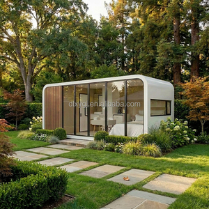 Cabine de <span class=keywords><strong>jardin</strong></span> modulaire de luxe sur mesure, bureau préfabriqué, unité d'habitation individuelle sur mesure pour projets de villas de villégiature, directement de l'usine - Product Image 1