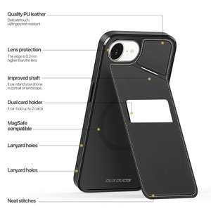 เคสใส่บัตรอเนกประสงค์สำหรับ iPhone 16e/15e พร้อมขาตั้งแม่เหล็กสามในหนึ่งเดียว ป้องกันรอบด้าน - Product Image 1