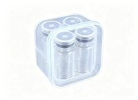 Plateau de tri d'échantillons de laboratoire direct usine, boîte à compartiments multi-capacités pour flacons de 3 ml en plastique transparent pour le stockage de flacons biotechnologiques