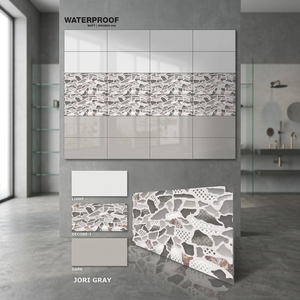 Carreaux muraux en céramique émaillée de 300x600 mm, design marbre moderne, pour salle de bain, cuisine, centre commercial, hall, usage intérieur - Product Image 6