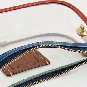 Women's Classic Vintage Waterproof Zipper Crossbody/Shoulder Bag Custom <b>Rainbow</b> PVC Summer Autumn Eco-Friendly Portable Stadium - Product Image 4