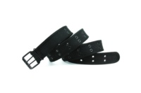 Ceinture de golf en toile tressée décontractée pour enfants avec boucle à double languette, ceinture en tissu à œillets, ceinture en sangle tricotée à double œillet