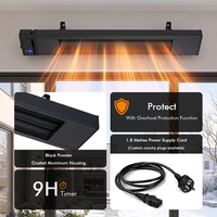 Calentador Eléctrico para Exteriores de 220V y 1800W con Control Remoto de 3 Niveles para Patio en Buenos Aires en Invierno