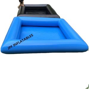 Çocuklar için hava mühürlü siyah PVC branda şişme su havuzu, ucuz fiyat dayanıklı aile arka bahçesinde şişme yüzme havuzu - Product Image 3