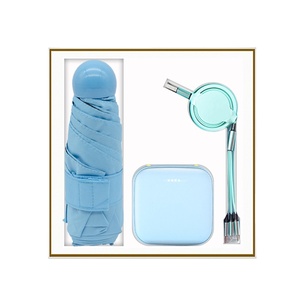 2025 Coffret cadeau d'entreprise <span class=keywords><strong>personnalisé</strong></span> Publicité personnalisée Article d'affaires Produits <span class=keywords><strong>de</strong></span> <span class=keywords><strong>bureau</strong></span> promotionnels comprenant un parapluie - Product Image 1