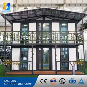 Casa Contenedor Modular Prefabricada de Lujo Moderna de 2 Pisos, Plegable y Expandible, con Terraza y Baño, para Villa, Oficina o Residencia - Product Image 5