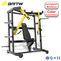 Brtw Commercial Fitness musculation plaque chargée poitrine presse équipement de gymnastique entraînement musculation large poitrine presse Machine