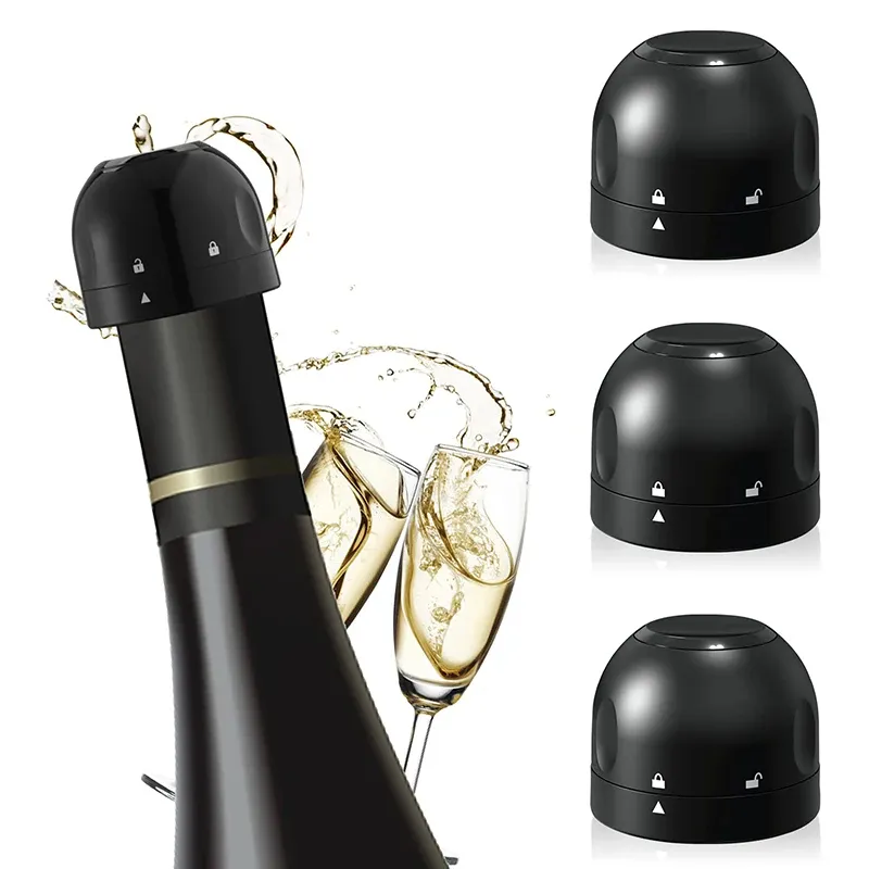Vakuum Rotwein-Flaschenkappen-Klopfer wiederverwendbare Weinkorken Champagner-Flaschenverschließer-Kopf-Klopfer Weinkappe für frischen Aufbewahrer