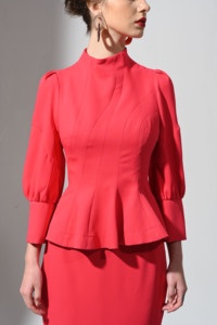 ชุดเสื้อผ้าทางการแขนยาวสำหรับสาวออฟฟิศ,เสื้อและกระโปรงสำหรับฤดูใบไม้ผลิ2020 - Product Image 2