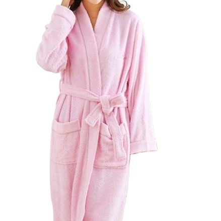 High Quality Luxurious Soft Unisex Summer Breathable Eco-friendly Full Length Organic Bamboo Terry Bathrobe Drawstring Closure