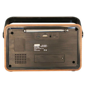 Retro Wood Grain AM FM SW Three Band Portable Radio Home Outdoor Manual Tuning <b>USB</b> TF Card Audio Rechargeable Broadcast Receiver - Product Image 5