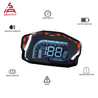 Speedometer LCD SiAECOSYS DKD Baru untuk Skuter dan Motor Listrik dengan Komunikasi LIN/CAN-BUS Opsional