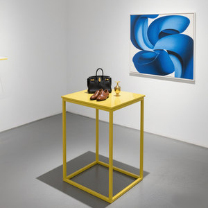 展览产品展示服装店橱窗装饰金属展示架鞋包店岛台展示架桌子 - Product Image 1