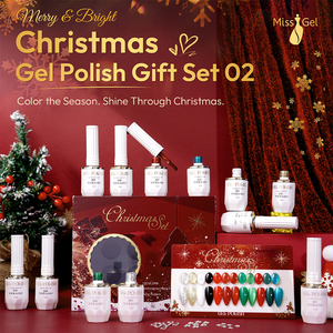 Missgel – Coffret cadeau de vernis gel de Noël en gros, 12 couleurs, sans HEMA, OEM ODM, marque privée, kit gel <span class=keywords><strong>UV</strong></span> LED pour salon - Product Image 1
