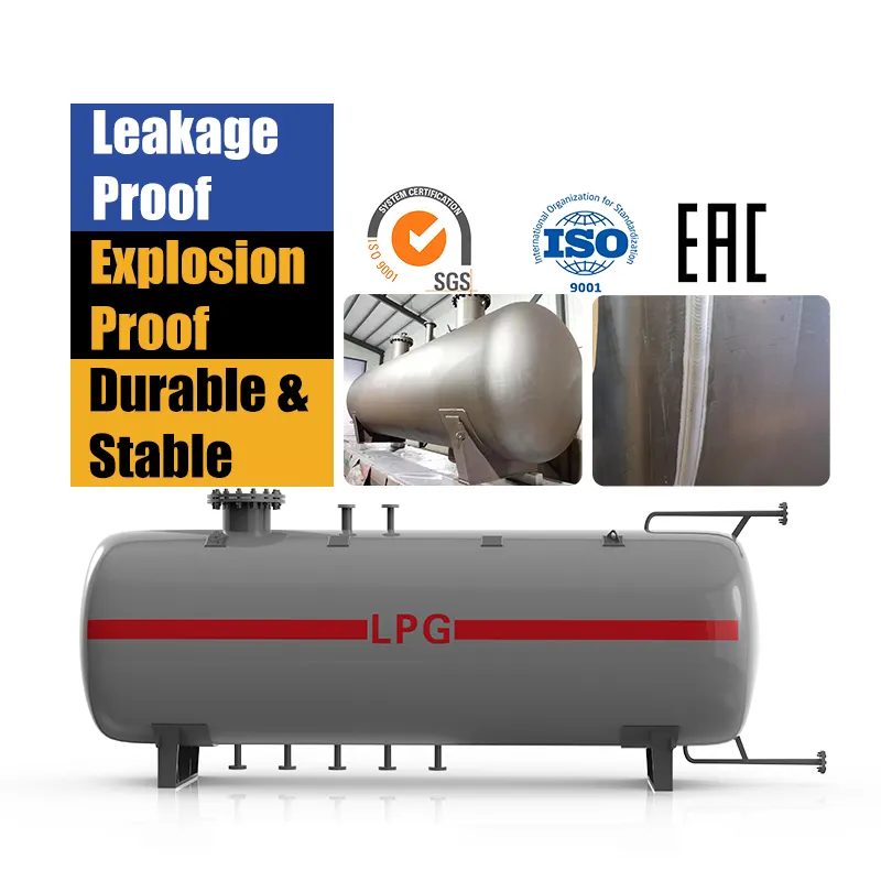 Tùy chỉnh trên mặt đất ngầm 10000 gallon 20ton 50ton LPG Propane lưu trữ Tank giá cho Kenya