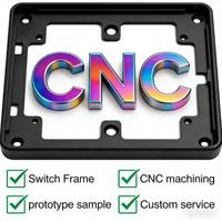 Interrupteur tactile intelligent personnalisé de type US avec façade en aluminium anodisé et cadre en aluminium anodisé CNC