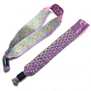 Small MOQ <b>Best</b> Selling Items Cheap Eco-Friendly Polyester Woven Wristband for Events and Party Wrist Band With Slider - Product Image 4