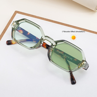 Lunettes de soleil photochromiques anti-lumière bleue UV400 personnalisées avec logo rétro Partagas pour femmes