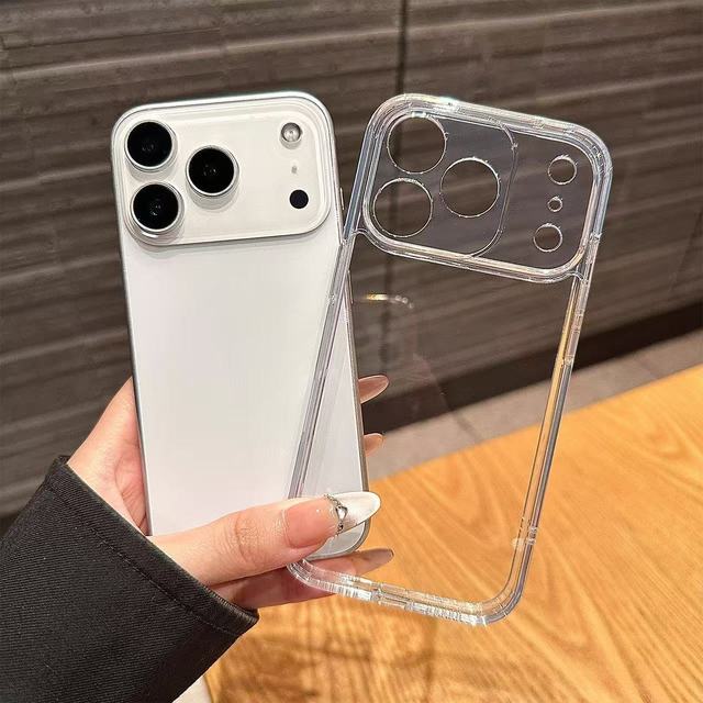 Soft Rubber Transparent TPU Bumper Ultra Slim Camera Proper Phone Case Cover For iPhone 17 16 15