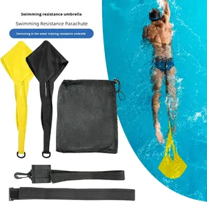 Suministros de natación para niños y adultos, paraguas de <span class=keywords><strong>resistencia</strong></span> de nailon, cinturón de tracción, equipo de cuerda para <span class=keywords><strong>entrenamiento</strong></span> de <span class=keywords><strong>resistencia</strong></span> a la natación - Product Image 1