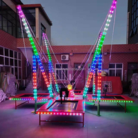 Manège de fête foraine en plein air pour enfants et adultes, jeu de trampoline de saut à l'élastique 4 en 1 à vendre