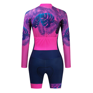 Combinaison de vélo d'été Ensemble de maillots de cyclisme Vêtements pour femmes Combinaison de peau de triathlon Respirant Bycyle Team Racing Uniform Outfit Gel Pad - Product Image 2
