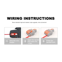 ELEWIND Compact Universal Push-In Splitter Terminal Block Quick Wire Cable Connectors Conductor Wiring Branching Type Splitter