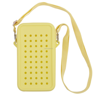 Sac bandoulière en silicone pour téléphone, léger, facile à nettoyer, respirant, durable, pour les voyages et l'usage quotidien, unisexe