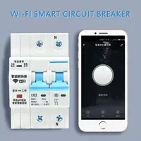 Disjoncteur intelligent WiFi Tuya 1-4P, interrupteur automatique WiFi 230V/240V, interrupteur intelligent pour maison connectée IoT
