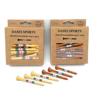 ไม้กอล์ฟไม้ไผ่ขนาด70มม. 83มม. พิมพ์โลโก้กล่องกระดาษแบบมืออาชีพขนาด2 3/4 3 1/4นิ้ว - Product Image 2