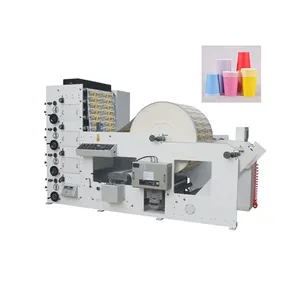 Flexo Printing Machine Stack Type 4-colour Flexographic Printer Paper Cup Flexo Printing Machine