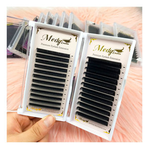 อุปกรณ์ต่อขนตากำมะหยี่เฉพาะส่วนขนตาสีดำด้านเป็น0.03 0.05คลังสินค้าในท้องถิ่นจากสหรัฐอเมริกา - Product Image 1