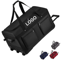 Grand sac de voyage à roulettes avec 3 roues, extensible et pliable, léger, pour hommes et femmes