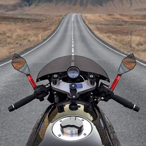 Espejo Retrovisor Lateral Rojo Penta para Motocicleta para Visibilidad Trasera - Product Image 4