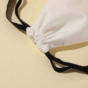 Sac à bijoux en coton avec cordon de serrage, imprimé avec un logo personnalisé, écologique, petit sac cadeau en toile, emballage en mousseline naturelle pour bijoux - Product Image 4