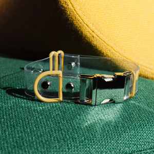 2022 nuevo diseñador de lujo PVC <span class=keywords><strong>Collar</strong></span> de perro impermeable personalizado al por mayor patrón sólido muestra gratis para aplicación de gatos - Product Image 5